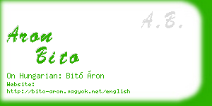 aron bito business card